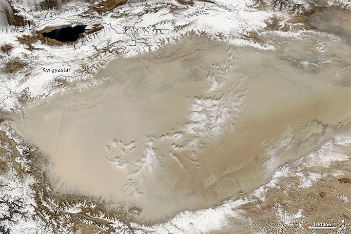 Dust Storm in the Taklimakan Desert