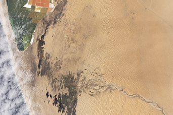 Kuiseb River Nears the Ocean - related image preview