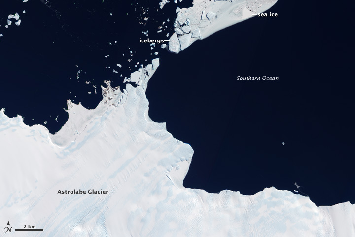 Astrolabe Glacier and Unbalanced Ice