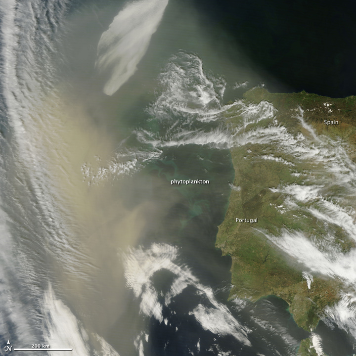 Saharan Dust off Portugal