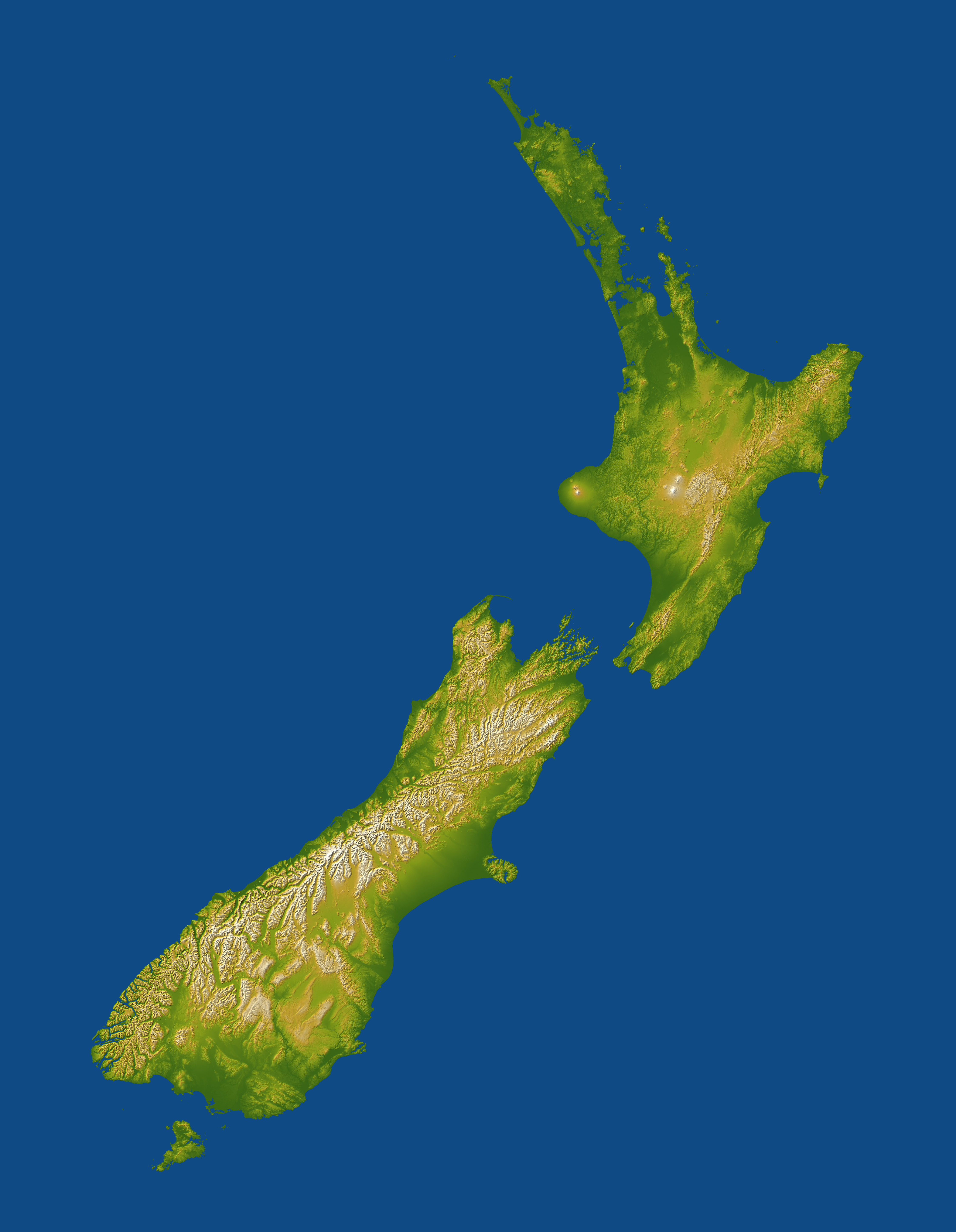 Topography Of New Zealand