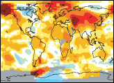 2004 Global Temperature Anomalies