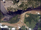 SolimÃµes-Negro River Confluence at Manaus, Amazonia