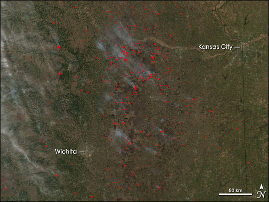 Fires in the Great Plains