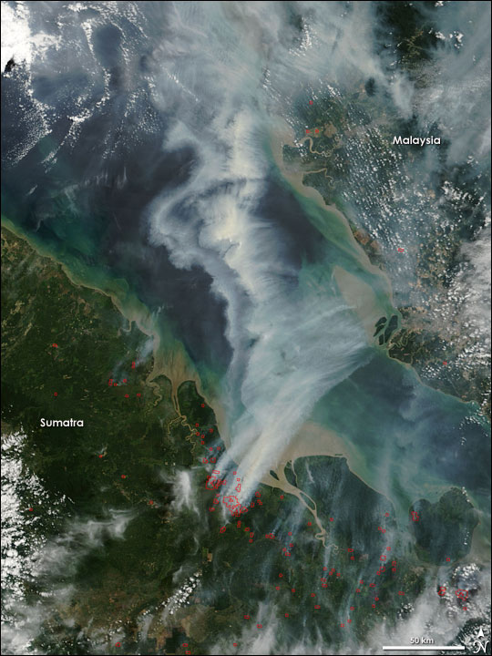 Fires on Sumatra