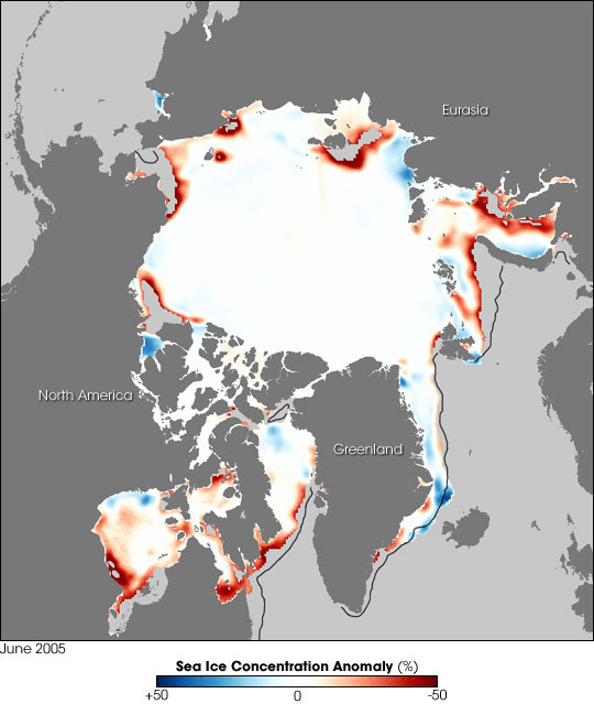 Record Low for June Arctic Sea Ice