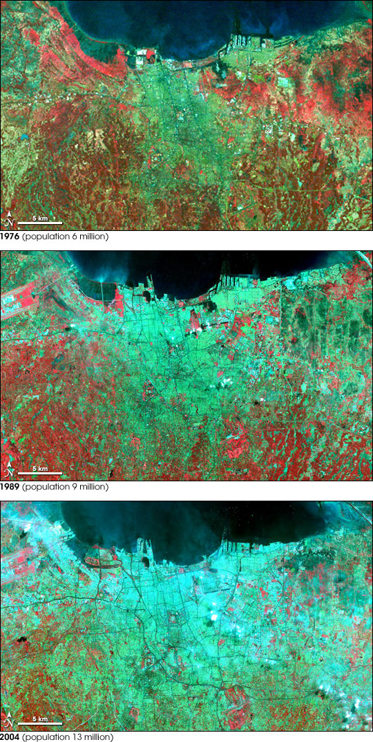 Urban Growth in Jakarta, Indonesia