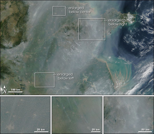 Smog over China