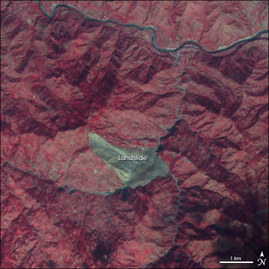 Landslide in Northern Pakistan