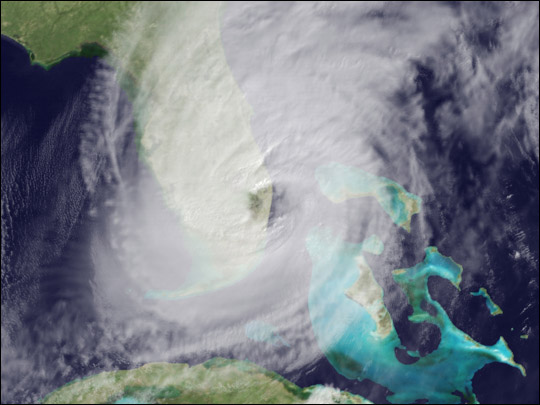 Hurricane Wilma Crosses Florida