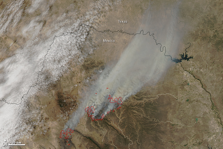 Large Fires in Northern Mexico