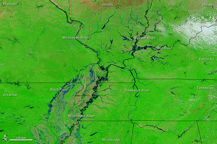 Continued Flooding along the Mississippi