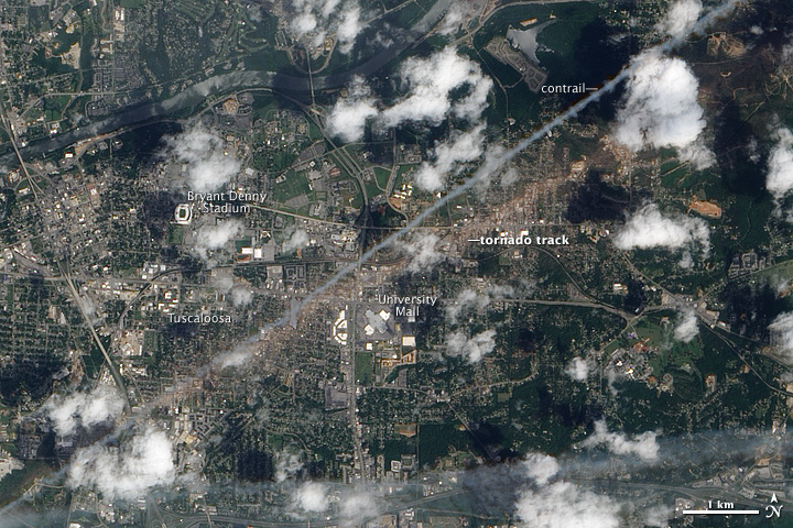 Tornado Track in Tuscaloosa, Alabama - related image preview