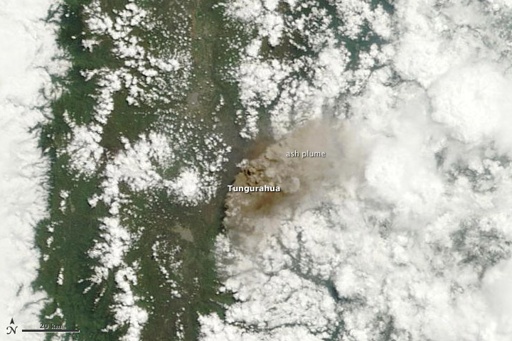 Ongoing Eruption of Tungurahua, Ecuador