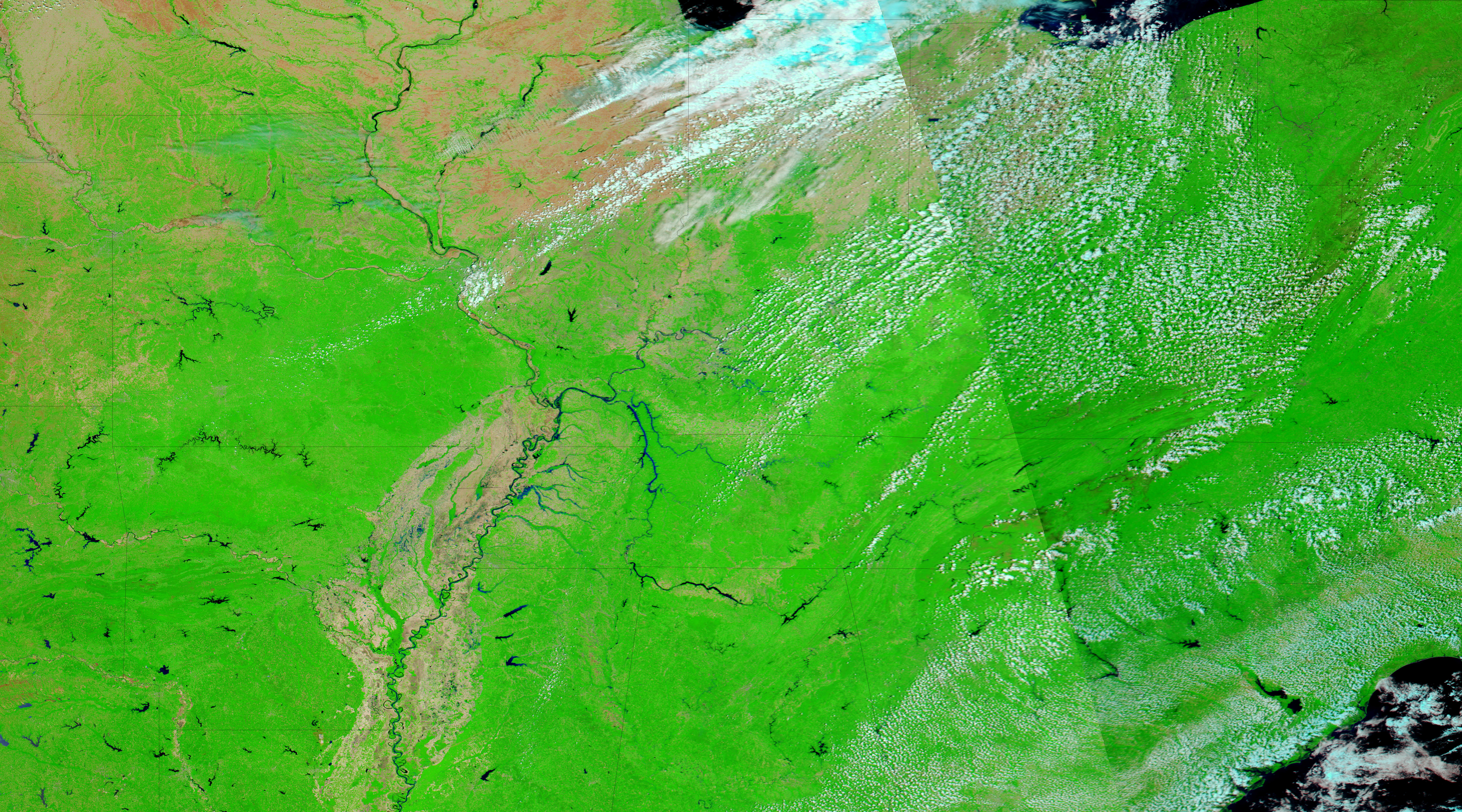Floods Spread South along the Mississippi River - related image preview