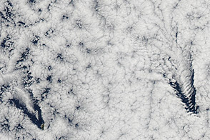 Cloud Wakes from Juan Fernandez Islands