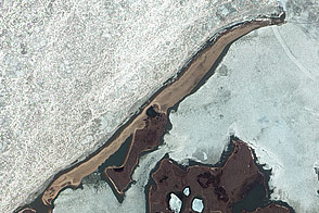 Barrier Island along Arctic Shores
