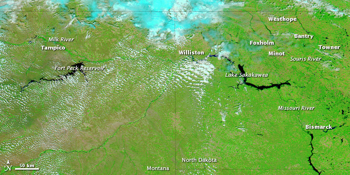 Flooding in Montana and North Dakota