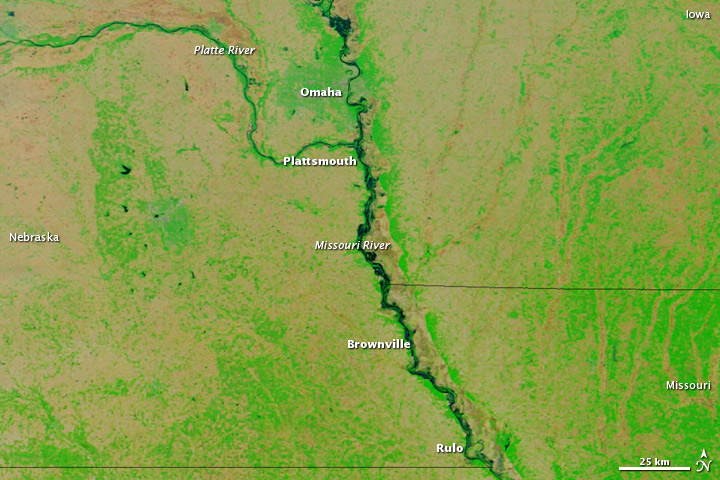 Flooding along the Missouri River