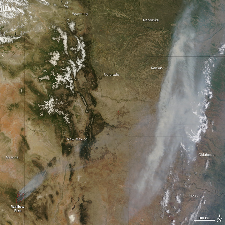 Wallow Fire Sends Smoke across Midwest - related image preview