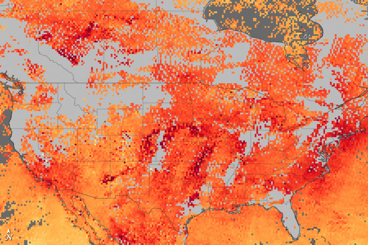 Carbon Monoxide Pollution over the United States and Canada - related image preview