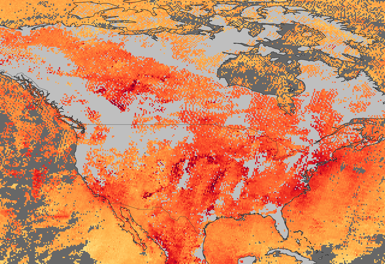 Carbon Monoxide Pollution over the United States and Canada - related image preview