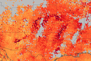 Carbon Monoxide Pollution over the United States and Canada - selected image