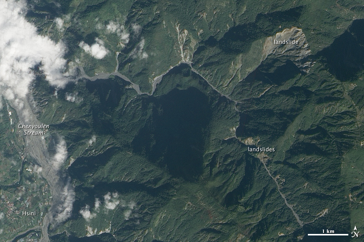 Landslide Scars in Taiwan