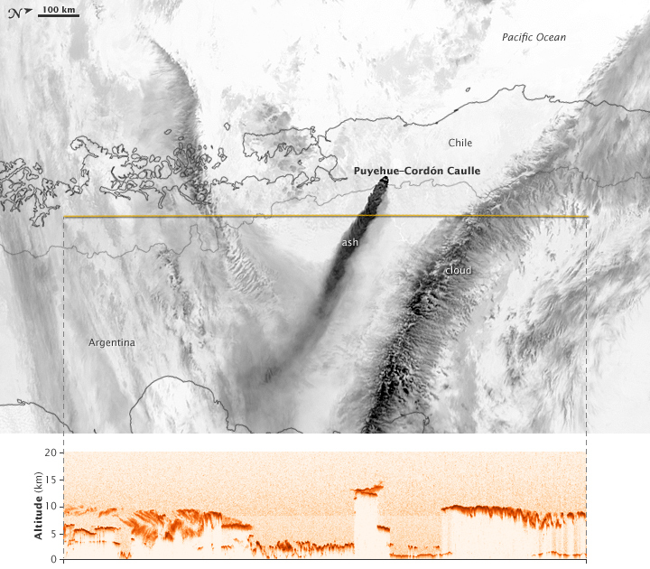 Ash Plume from Puyehue-Cordón Caulle - related image preview