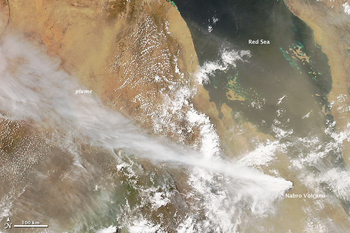 Eruption at Nabro Volcano, Eritrea