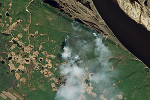 Fires near Yakutsk, Russia