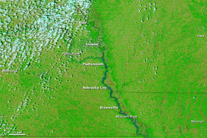 Flooding along the Missouri River