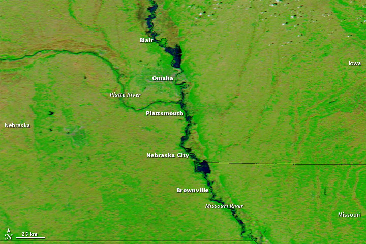 Flooding along the Missouri River