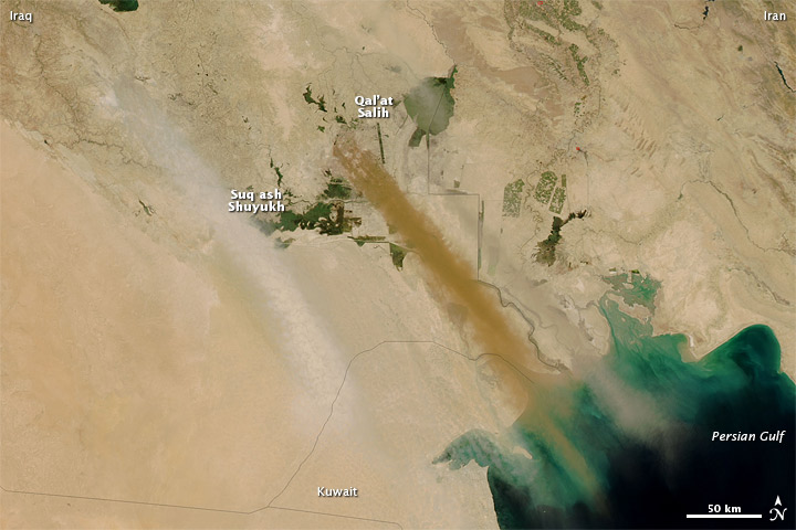 Dust Plumes over Iraq - related image preview