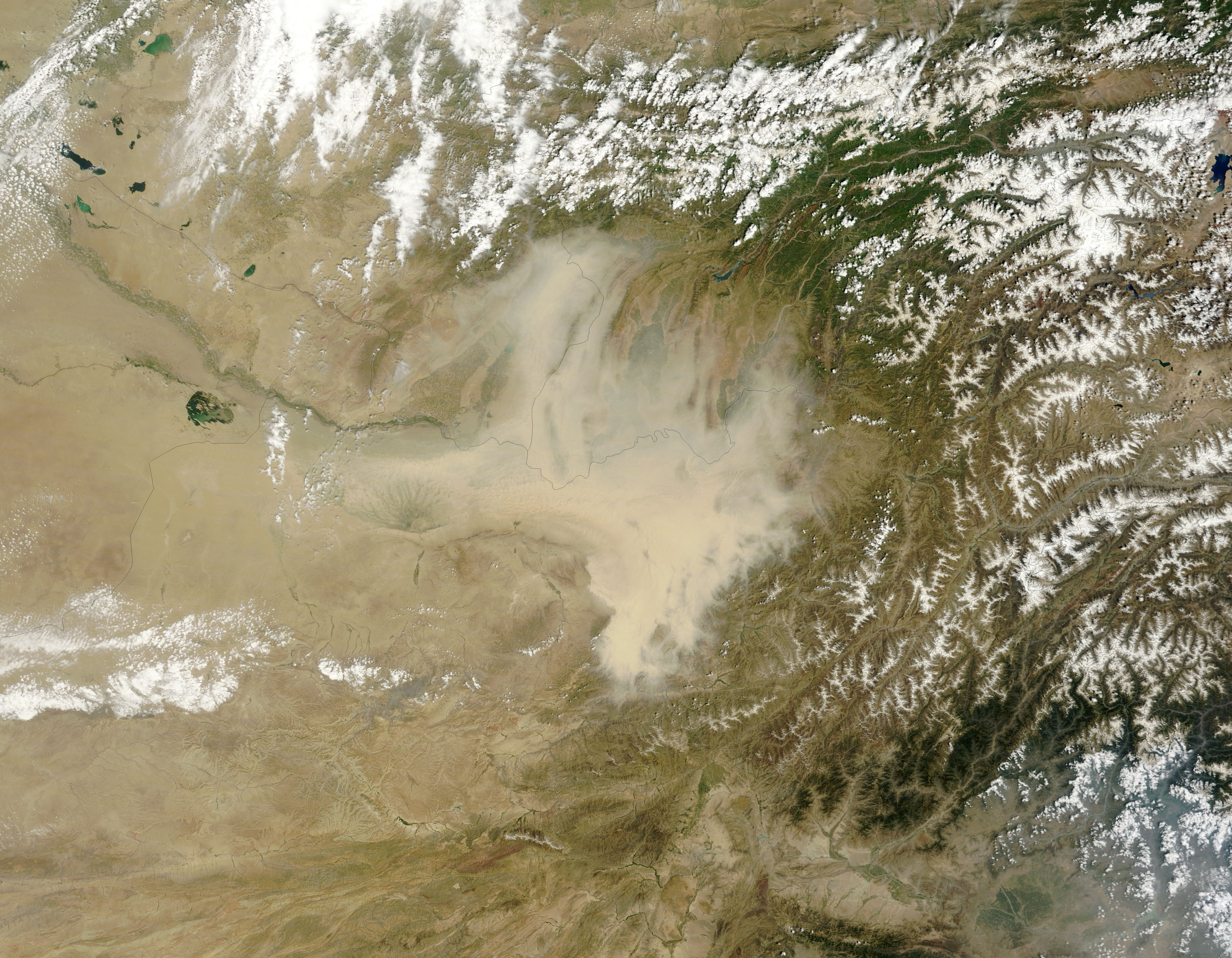 Dust Storm over Northern Afghanistan - related image preview