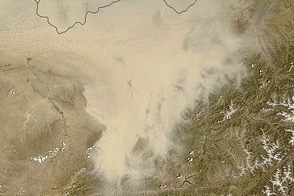Dust Storm over Northern Afghanistan