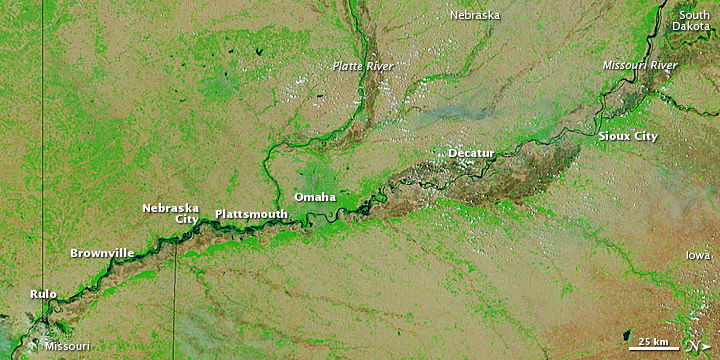 Floods Advance Down the Missouri River - related image preview