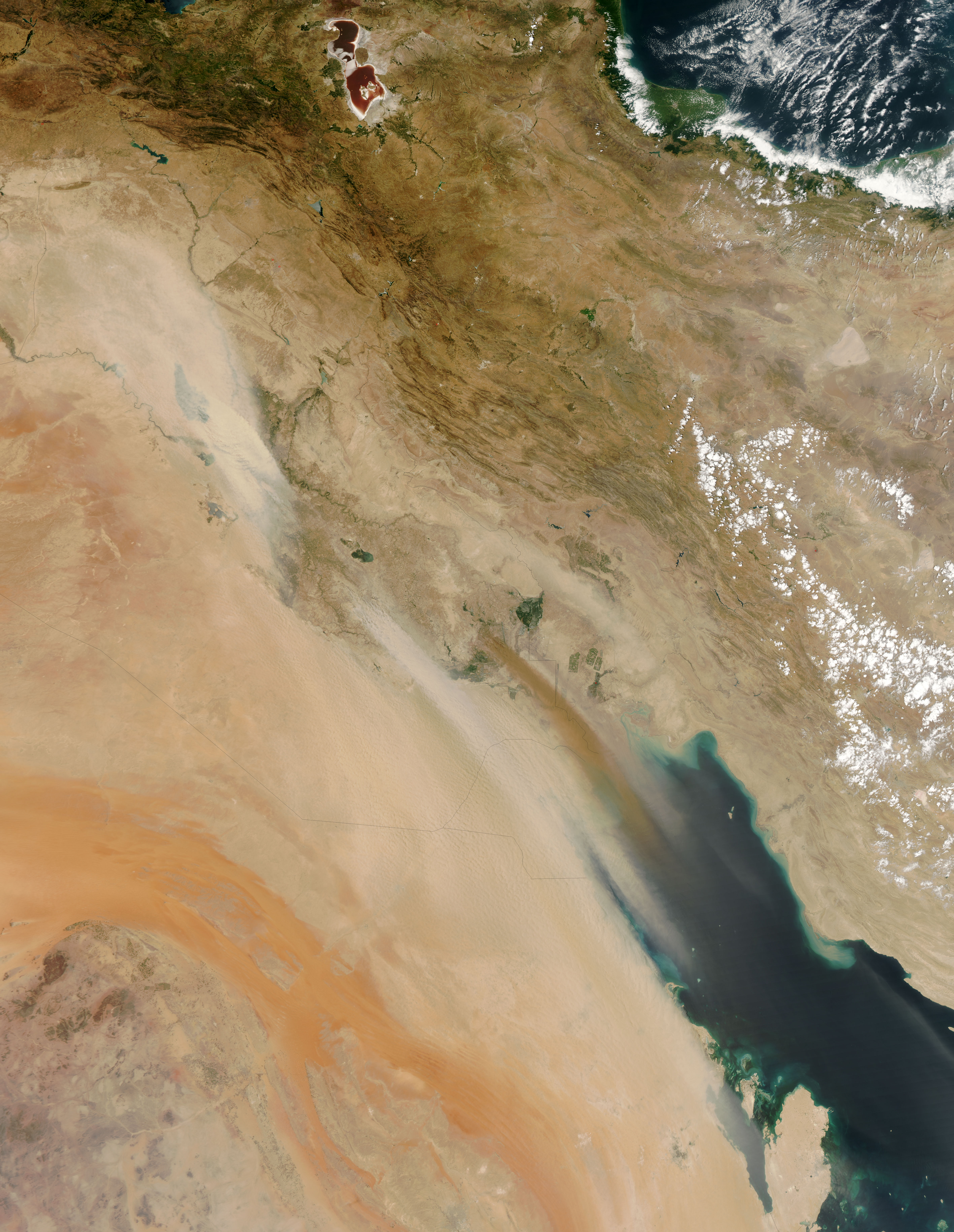 Dust Plumes over Iraq - related image preview