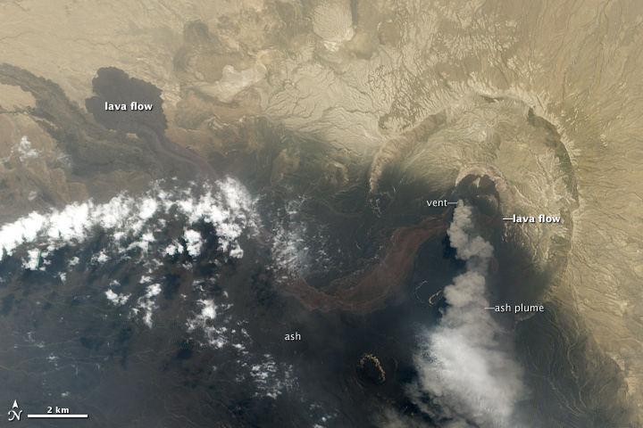 Lava Flows at Nabro Volcano, Eritrea