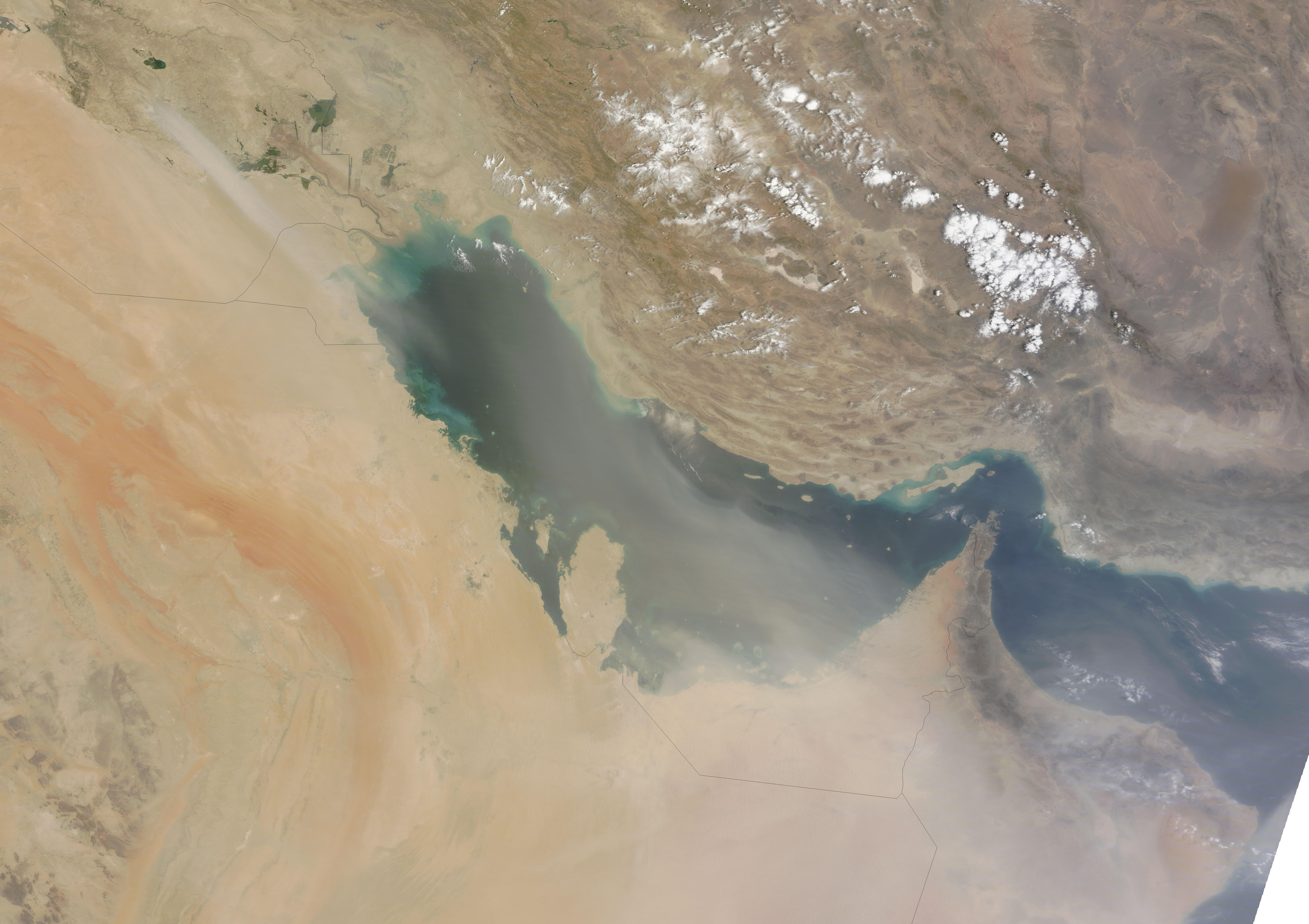 Dust Plumes over the Persian Gulf - related image preview
