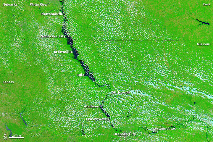 Flooding Spreads along the Missouri River