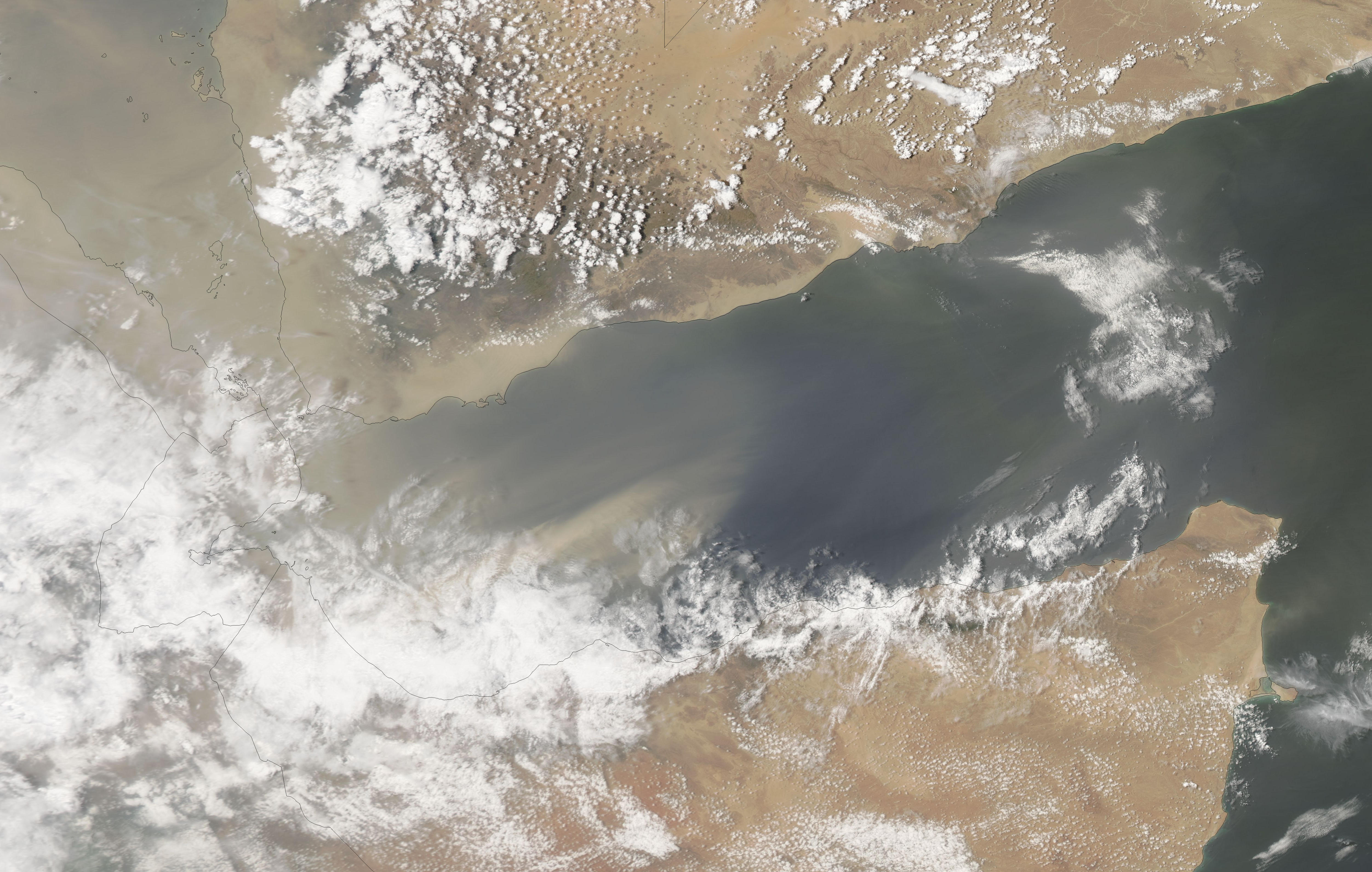 Dust over the Red Sea and Gulf of Aden - related image preview
