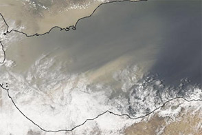 Dust over the Red Sea and Gulf of Aden