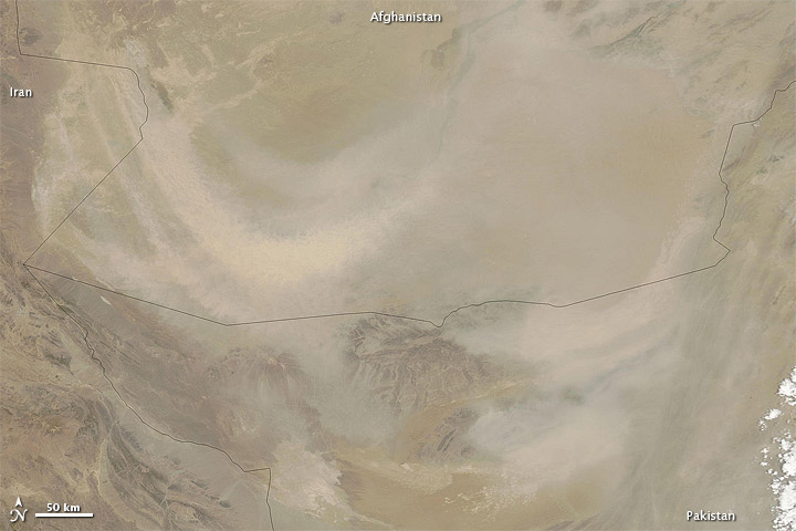 Dust over Afghanistan