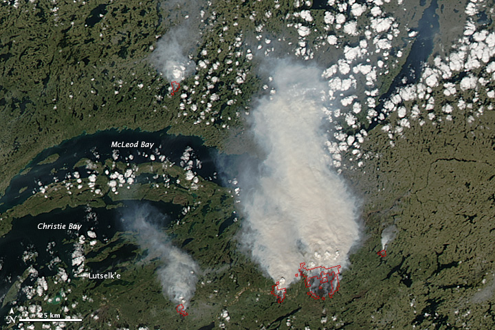 Fires in Northwest Territories, Canada