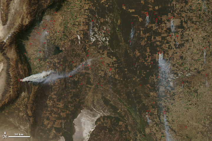 Fires in Northern Argentina