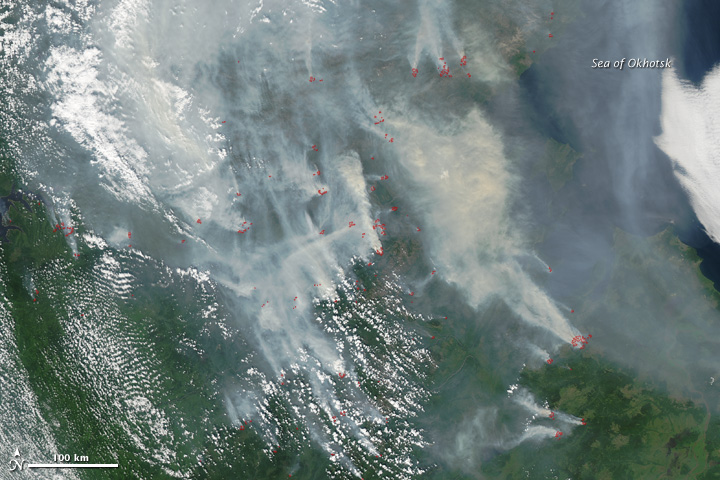 Fires in Eastern Russia