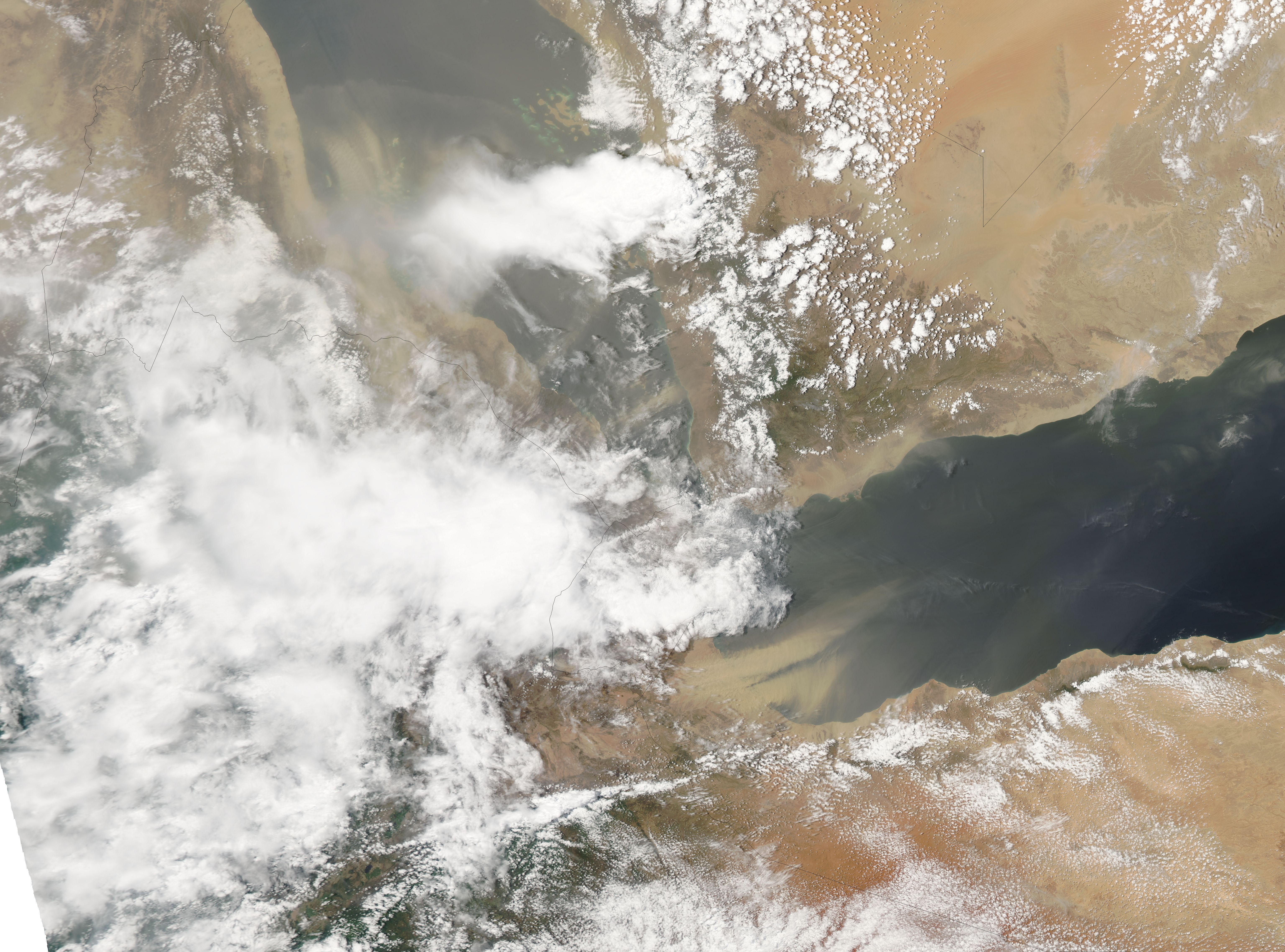 Dust over the Gulf of Aden - related image preview