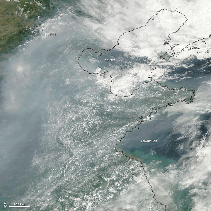 Haze over Eastern China