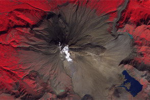 Lava Flow on Kizimen Volcano